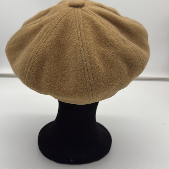 Vintage 70’s Lined Tan Wool Paperboy Newsboy Hat 22” - Picture 7 of 9
